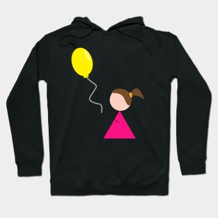 Girl with Yellow Balloon Hoodie